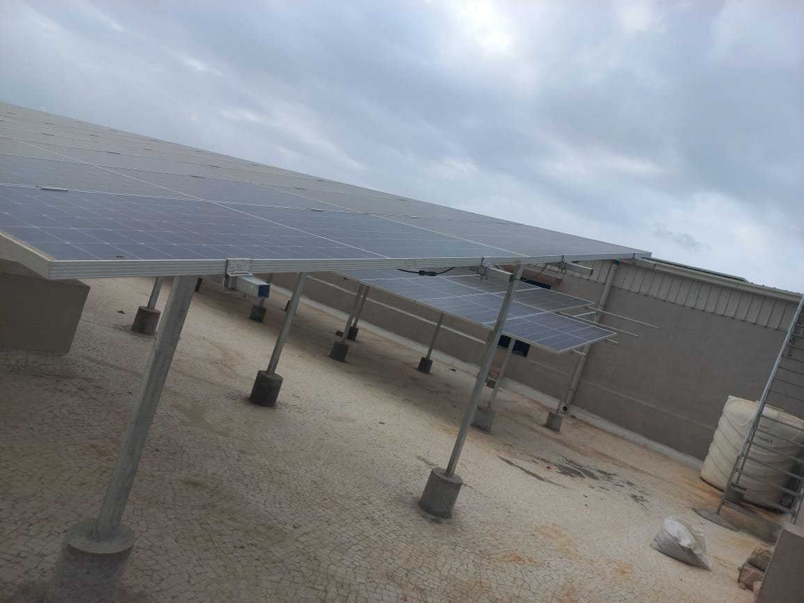 RCC Roof Elevated Solar Mounting Structure