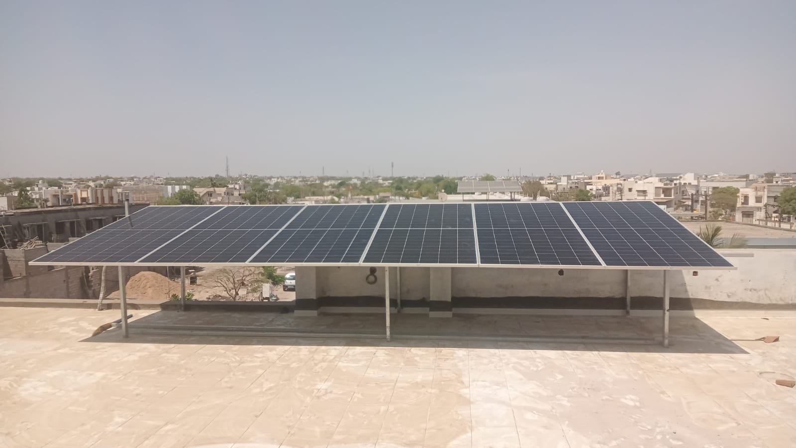 Elevated Terrace Solar Structure Canopy